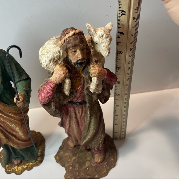 Department 56 Renaissance Nativity  Set 2 Pieces ~10” As Is! Please Read - Picture 16 of 16